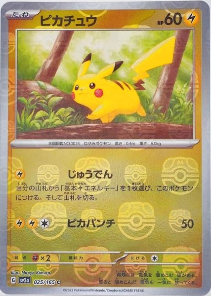 画像1: 【PSA10】ピカチュウ【C】{025/165} マスターボール (1)