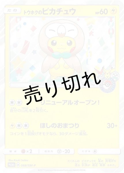 画像1: （No.188）【PSA10】トウホクのピカチュウ[088/SM-P]P (1)
