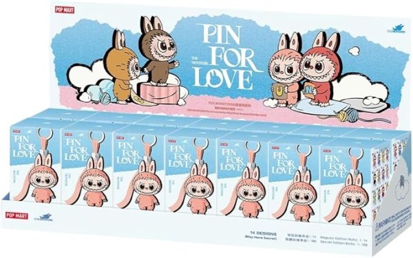 画像1: 【 正規品・未開封 】 POP MART THE MONSTER PIN FOR LOVE シリーズ 1BOX ぬいぐるみ ペンダント (N-Z) popmart ポップマート ボックス Mini Labubu rabubu〈アソート〉　※銀行振込orコンビニ払い (1)