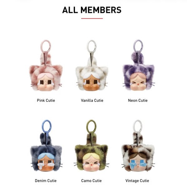 画像2: 【正規品・未開封】POP MART CRYBABY Wild but Cutie Series - Vinyl Plush Pendant〈ピース〉　※銀行振込orコンビニ払い (2)