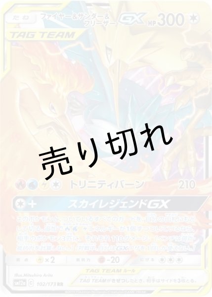 画像1: 【PSA10】ファイヤー＆サンダー＆フリーザーGX [102/173]RR　※銀行振込orコンビニ払い (1)
