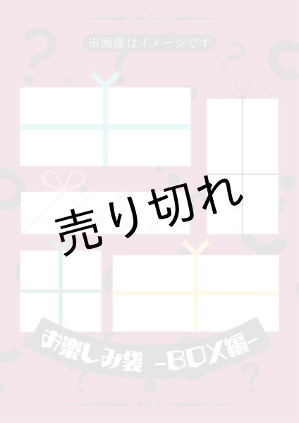 画像1: 【未開封BOX】お楽しみ袋　※銀行振込orコンビニ払い (1)